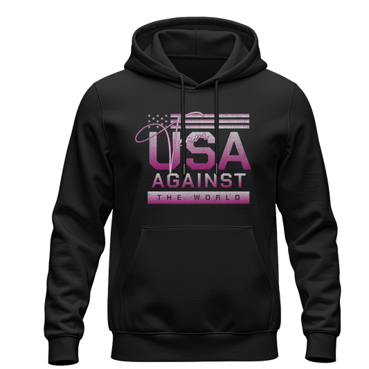 USA Against The World Hoodie Pink