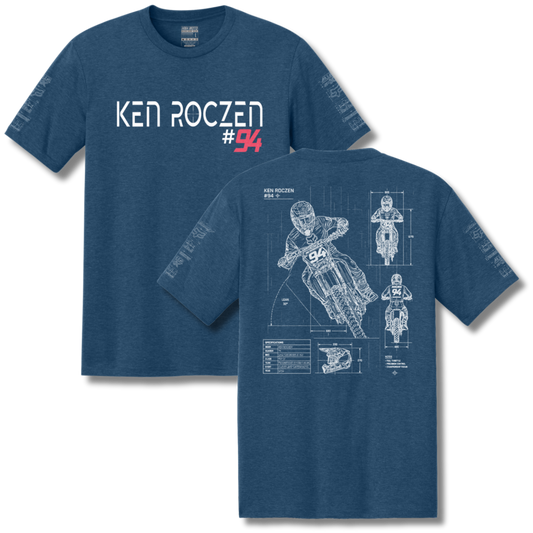 #94 Blue Print T-shirt