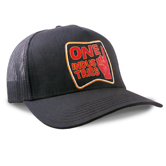 ONE IND TRUCKER HAT UNO BLK