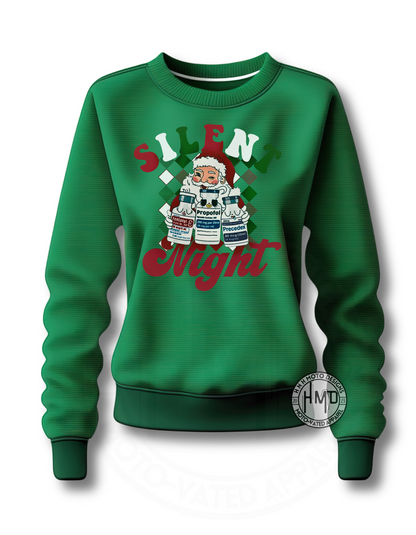 Silent Night (Nurse Edition) CREW SWEATSHIRT