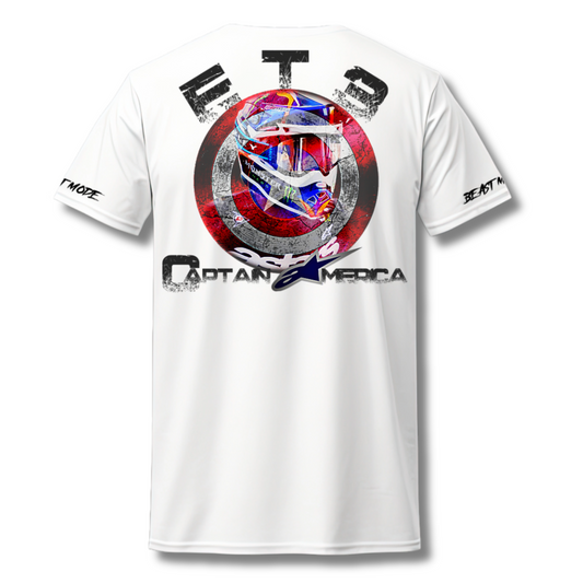 Captain ET3 America Tee White