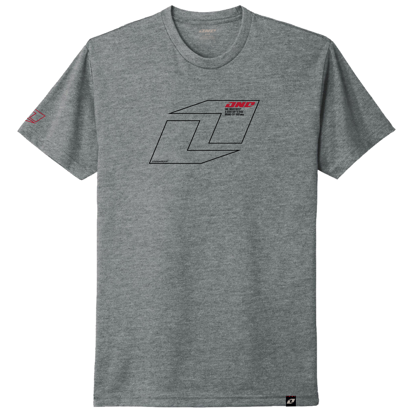 ONE IND T-SHIRT VECTOR DRK HTHR