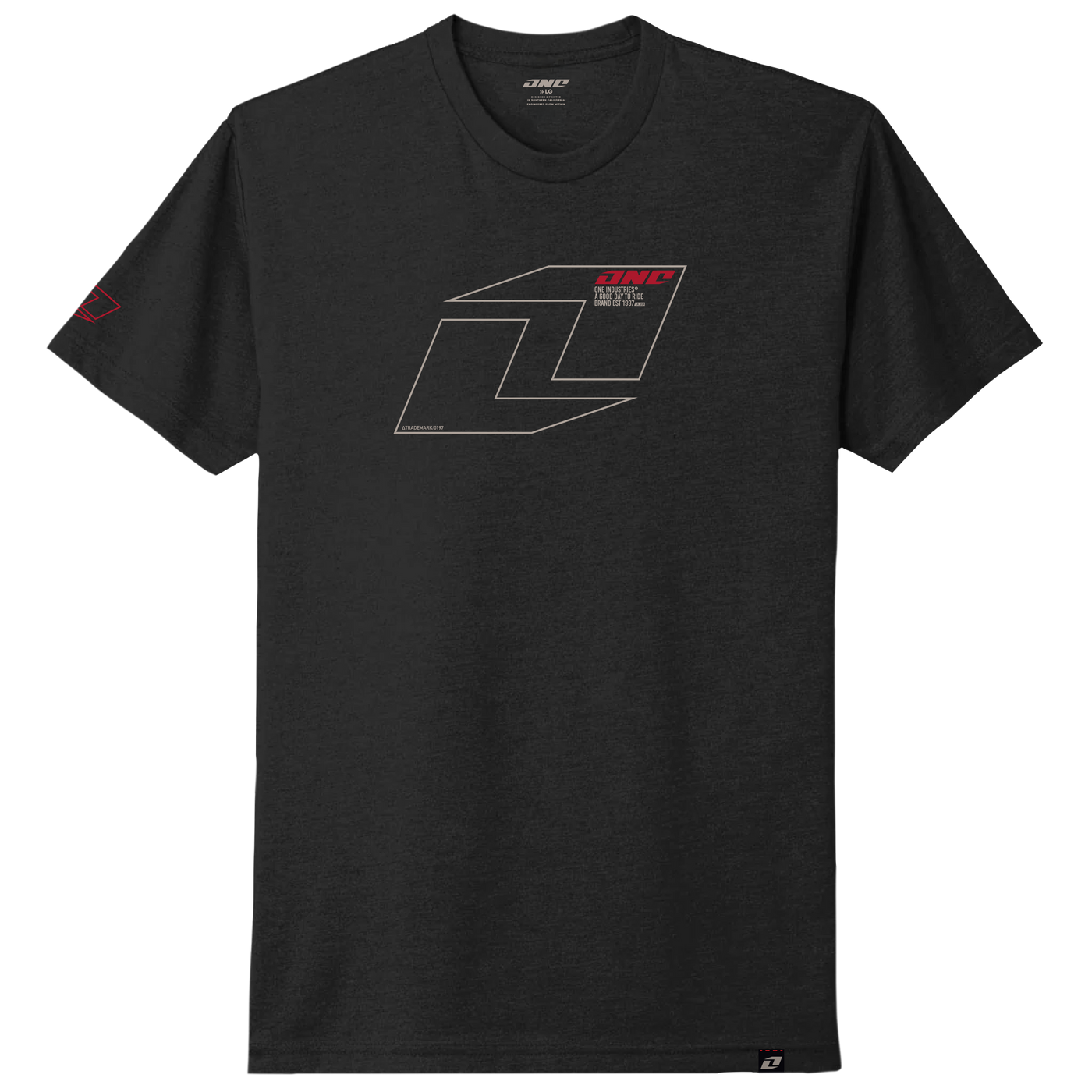 ONE IND T-SHIRT VECTOR BLK