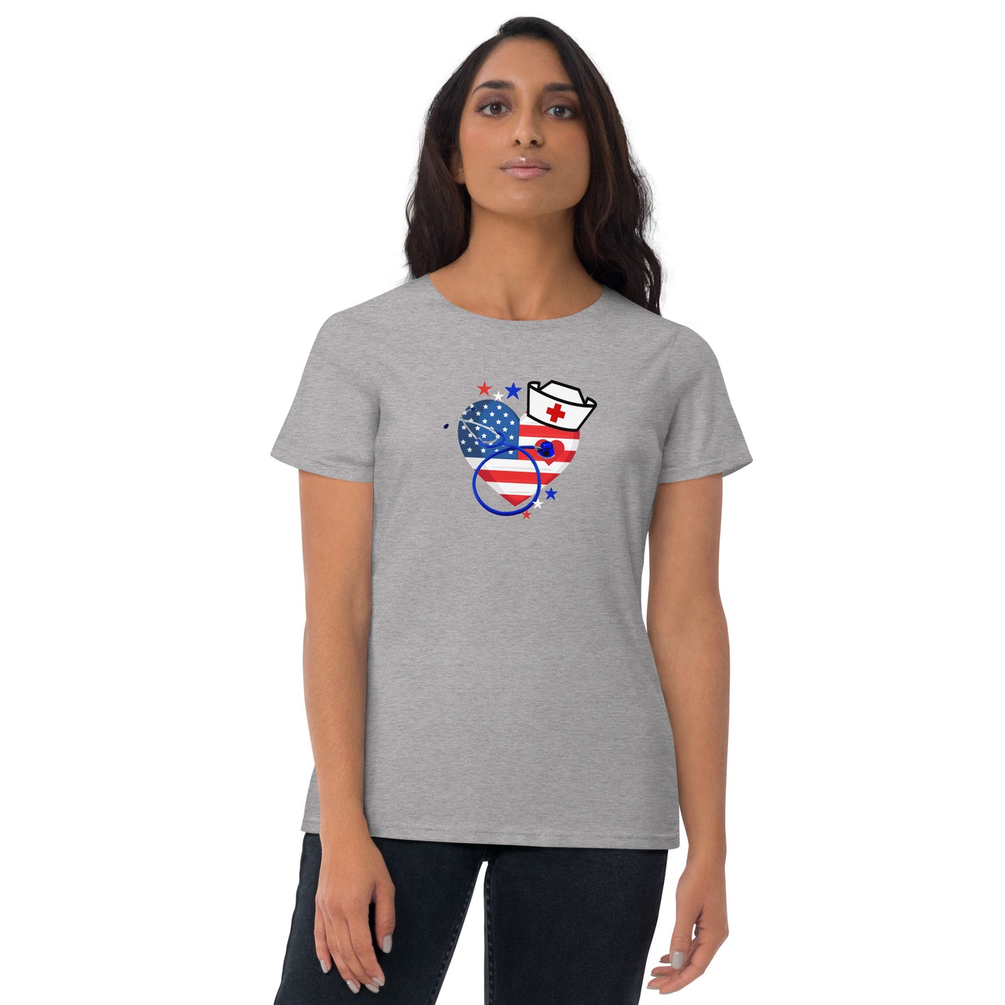 American Heart Nurse-Shirt für Damen