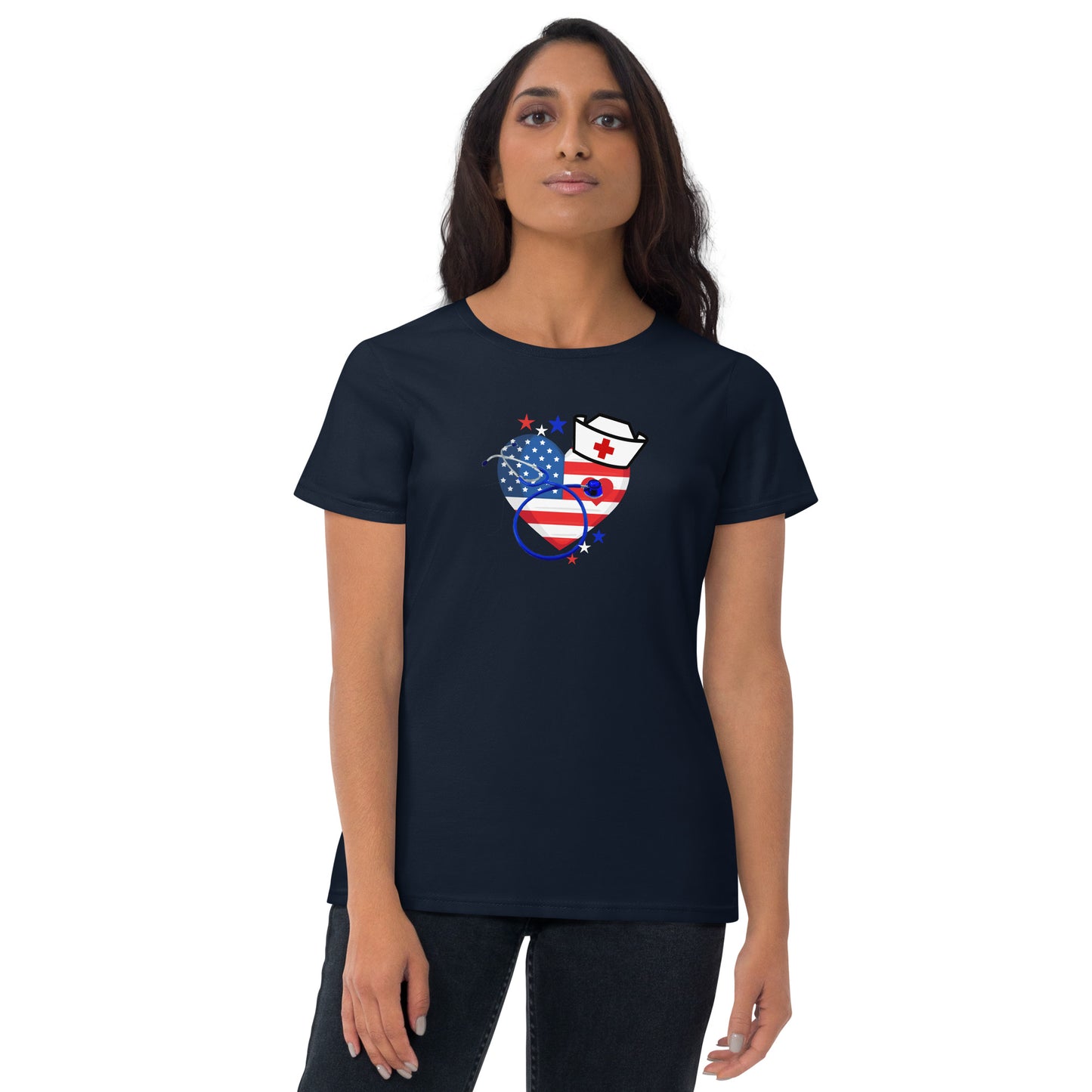 American Heart Nurse-Shirt für Damen